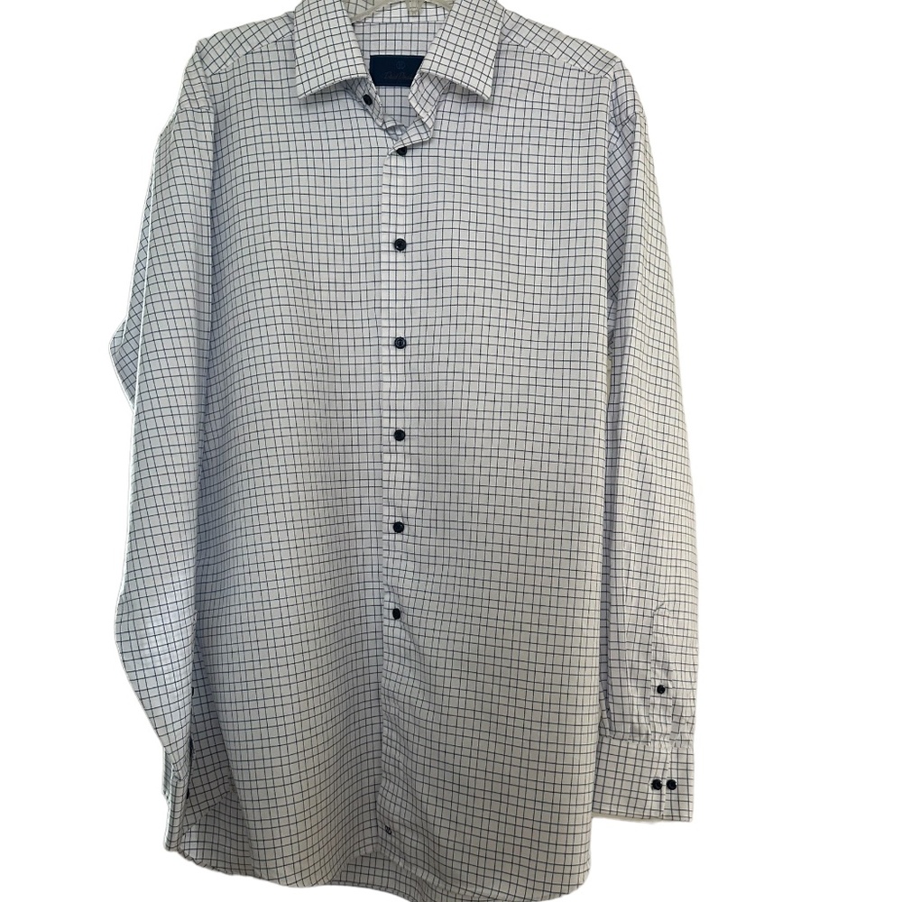 Mens XL David Donahue White Shirt